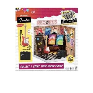 MGA Miniverse Real Music Record Shop With Exclusive Fender Guitar